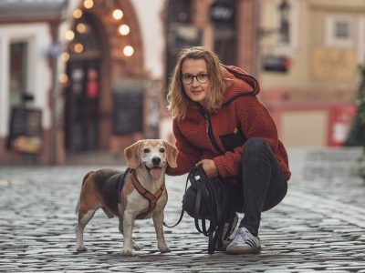 Sophie mit Hund